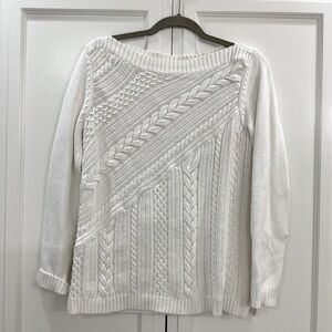 Talbots Cream Sweater, Large